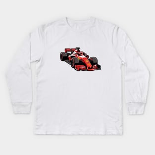 Formula 1 Car Kids Long Sleeve T-Shirt